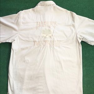 Harley-Davidson Willie G Skull Button Up Shirt